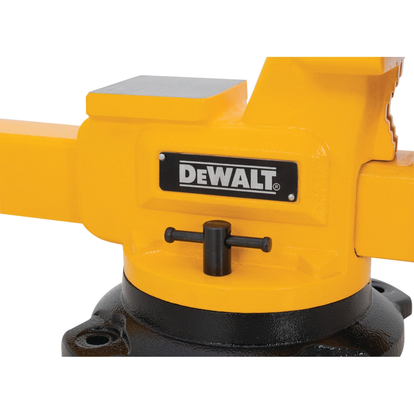 6-Inch 4400lb Capacity Bench Vise with Anvil in Yellow & Black