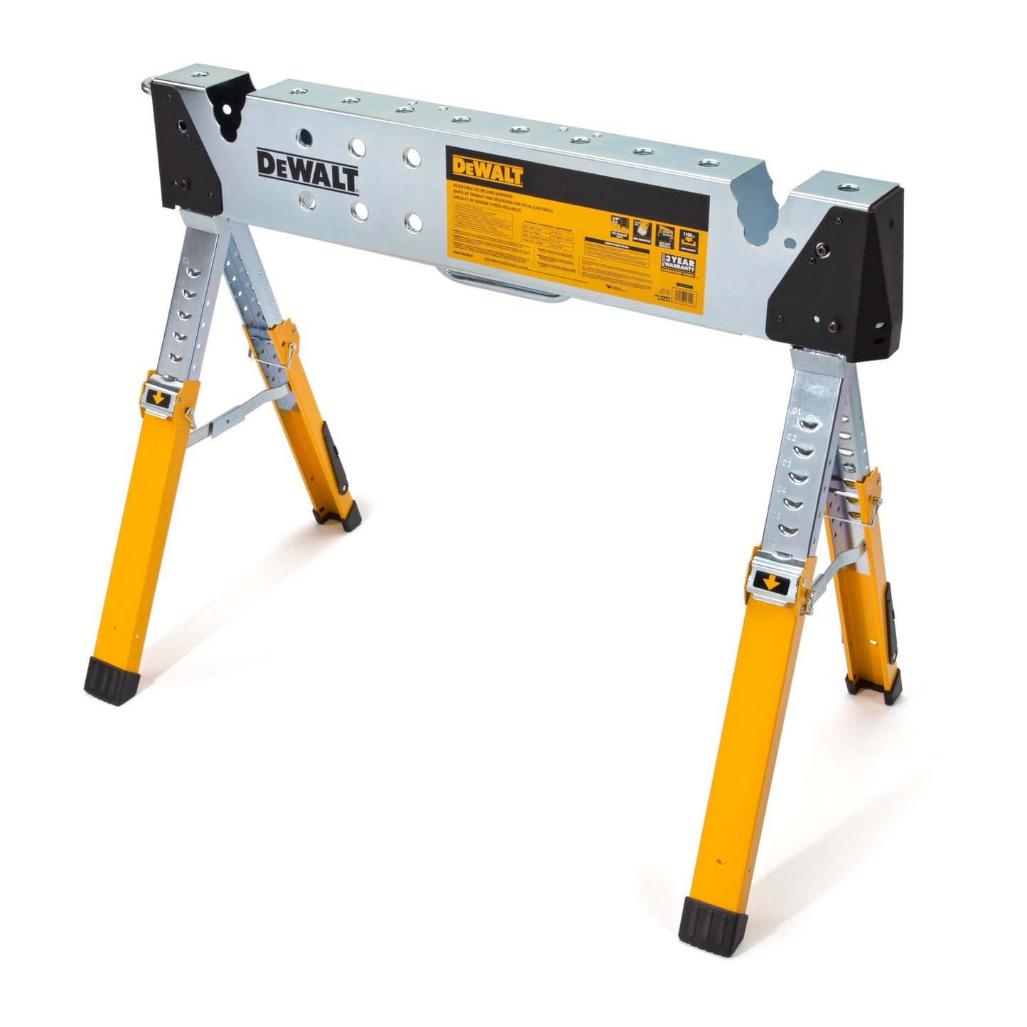 Adjustable Height Portable Steel Welding Sawhorse